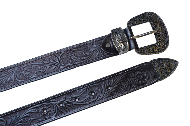 Handmade Designer Genuine Leather Belt for Men - Indian Heritage Collection