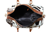 Royal Fur-Baby leather Duffle bag | Giraffe Edition