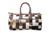 Royal Fur-Baby leather Duffle bag | Cross Wood Edition