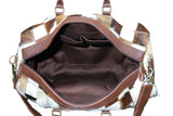 Royal Fur-Baby leather Duffle bag | Cross Wood Edition