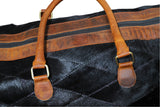 Royal Fur-Baby leather Duffle bag | Black Beauty Edition