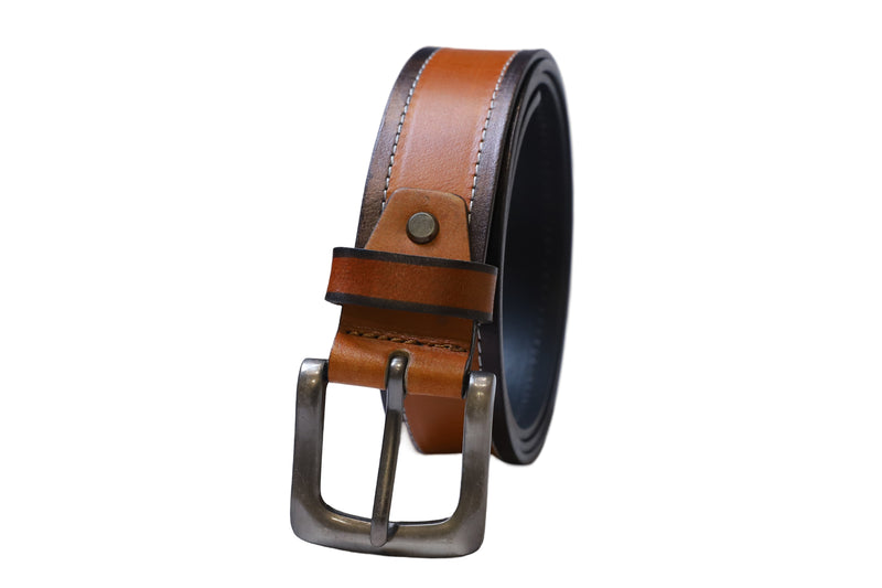 Casual Leather Belt for Men - Cow Boy Edition A