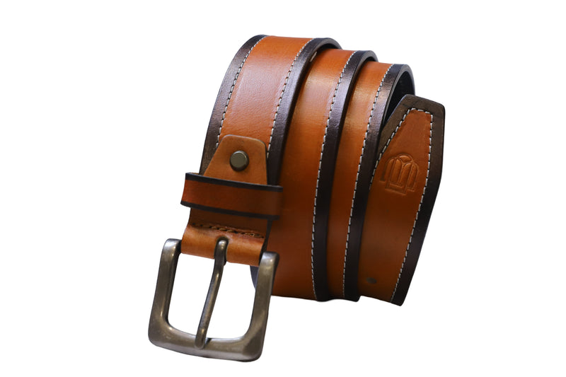 Casual Leather Belt for Men - Cow Boy Edition A