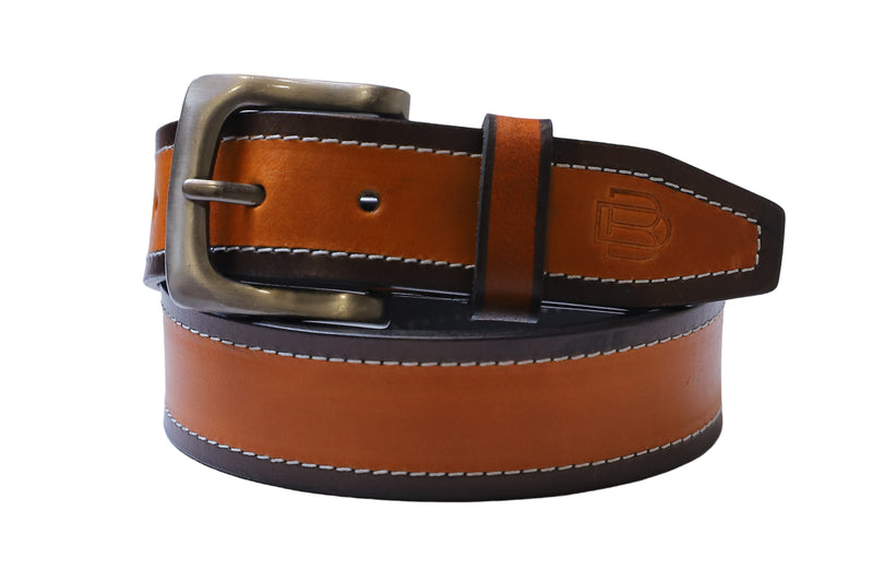 Casual Leather Belt for Men - Cow Boy Edition A