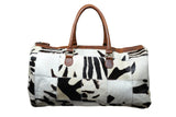 Royal Fur-Baby leather Duffle bag | Giraffe Edition