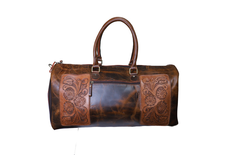 Lucknowee Handcrafted Designer Duffle Bag | Leathersmith's Special