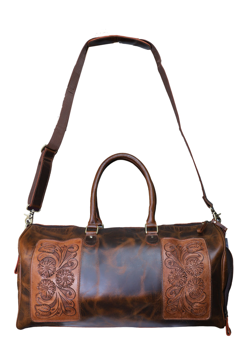 Lucknowee Handcrafted Designer Duffle Bag | Leathersmith's Special