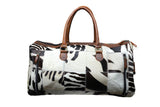 Royal Fur-Baby leather Duffle bag | Giraffe Edition