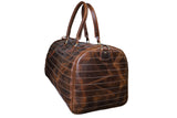 Lucknowee Handcrafted Designer Duffle Bag | Strips Pattern