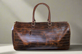 Lucknowee Handcrafted Designer Duffle Bag | Strips Pattern