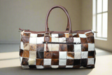 Royal Fur-Baby leather Duffle bag | Cross Wood Edition