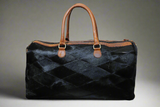 Royal Fur-Baby leather Duffle bag | Black Beauty Edition